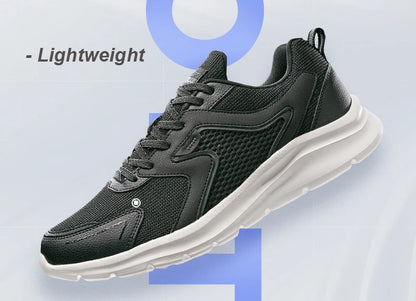 Xtep Sports Shoes Men’s Mesh Breathable Running Shoes, Winter Marathon Black White Men’s Sports Sneakers, Model 879119110110