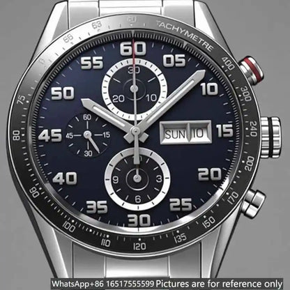 43mm Luxusuhr für Herren aus 904L-Stahl mit Quarzwerk – exquisite Tradition und handwerkliche Exzellenz
