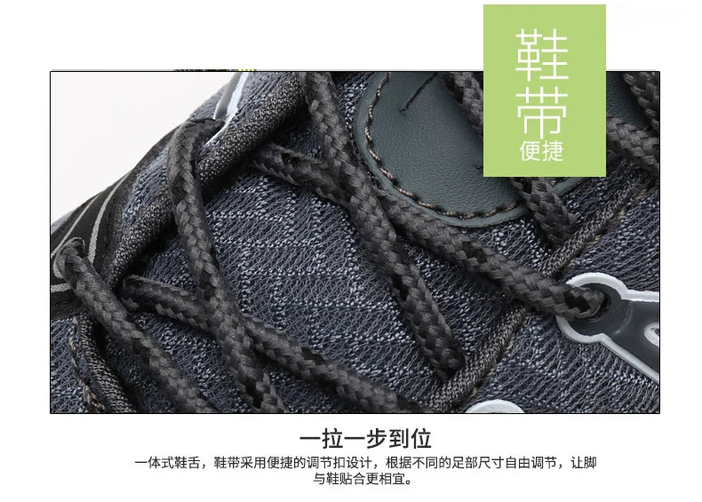 Sapatos de caminhada de marca para homem em malha respirável, calçado de viagem outdoor impermeável para caça e pesca, sapatos desportivos de montanha, todo-o-terreno e equitação