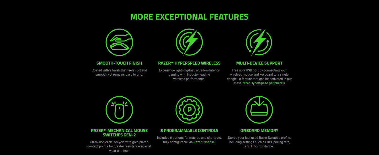 Razer Viper V3 HyperSpeed Kabellose Esports-Gaming-Maus 30K DPI Optischer Sensor Mechanische Switches Gen-2 8 programmierbare Bedienelemente