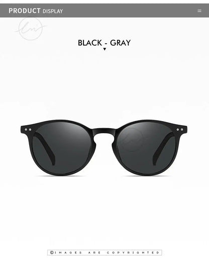 Ochelari de soare LM Retro rotunzi pentru femei și bărbați, ultralegeri, din TR90, polarizați, unisex, pentru șofat, ochelari de soare vintage, UV400, Gafas De Sol