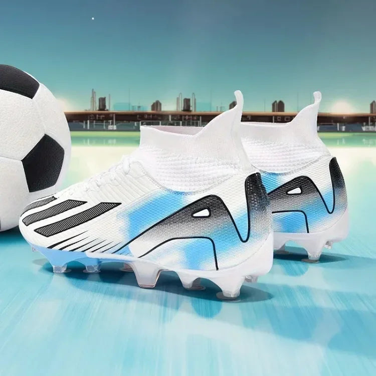 Men's New TF Football Boots Sneakers Society Turf Grass Ultralight Male Soccer Shoes Comfortable Ankle Football Shoes Futsal Fast