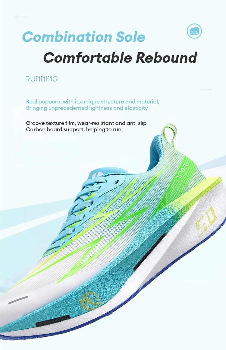 5.0 MIX Carbon Plate Running Shoes for Men and Women Racing Marathon Stable Rebound Shock-Absorbing Training Sneakers