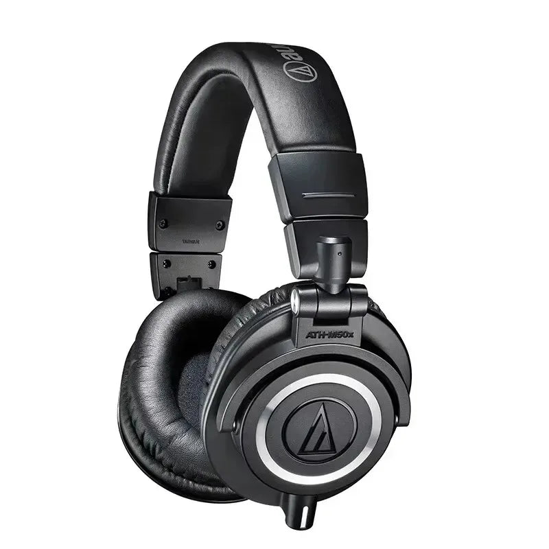 Original Audio-Technica ATH-M50x Professional Studio Monitor Hi-Fi Sound Foldable Design Headphones Over-Ear Wired Headset