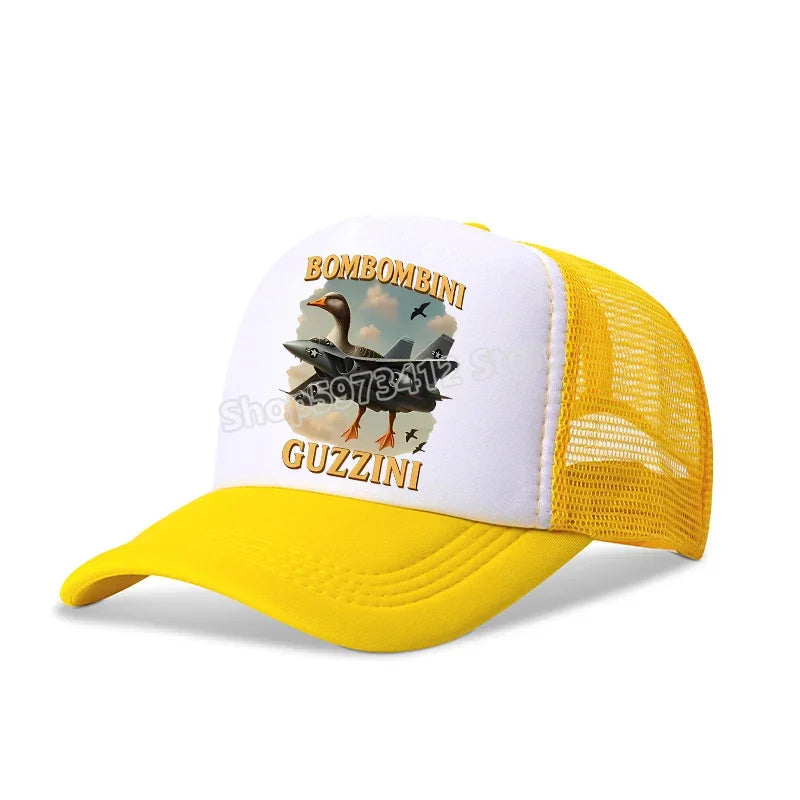 Italian Brainrot Baseball Caps Funny Anime Printed Tung Tungtung Sahur Sunny Hats Summer Adjustable Famliy Headdress Cap Gifts