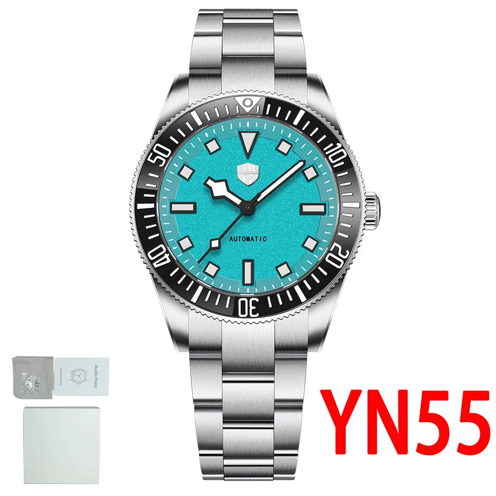 2026RollsTimi Men's Watches Men's Mechanical Watches Stainless Steel Waterproof Sports Automatic Watches Men's Gift Box Luminous