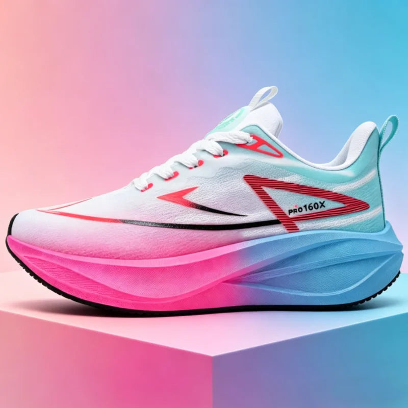 Running Shoes Carbon Plate Marathon Men's Sports Air Cushion Breathable Lightweight Women's Comfortable Athletic Outdoor Sneakers