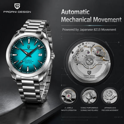 PAGANI DESIGN Luxury Business 40MM Men's Mechanical Watch Top Luxury Sapphire Glass Men's Automatic Watch 100M Waterproof