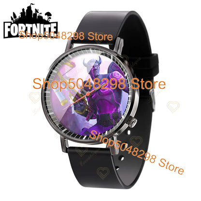 Relógio de Pulso Fortnite para Homem e Mulher, Relógio com Estampado Battle Game, Novidade 2025, Relógio de Quartzo Feminino, Presentes de Aniversário para Crianças