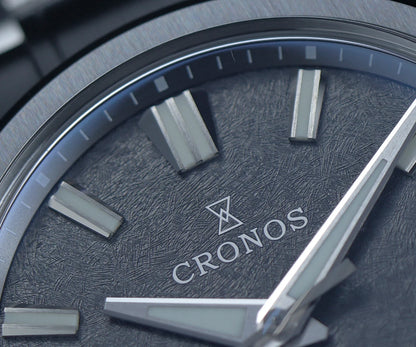 Cronos Men's Watch 39mm Automatic Wristwatch White Dial Solid Links Sapphire 10 ATM L6037M
