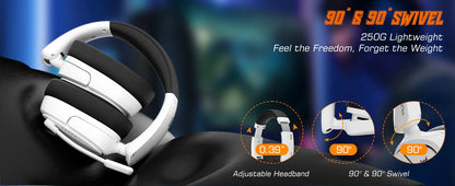 NUBWO HG04L Gaming Headset for PS5/PS4, Xbox Series X|S/Xbox One, Switch Clear Unidirectional Mic 3.5mm Jack Headphone for Gaming