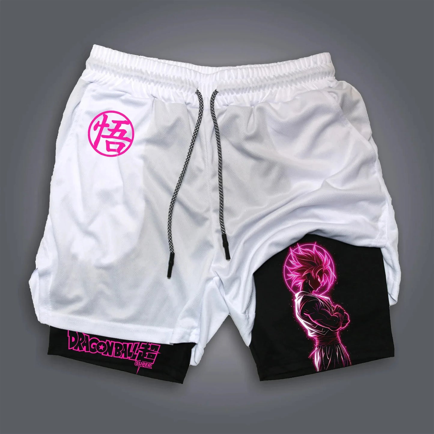25-26 Summer Dragon Ball Vegeta Anime Peripheral Double-layer Shorts American Men's Comfortable and Breathable Sports Pants