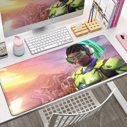Large XXL DIY Cool Overwatch Mouse Pad Keyboard Table Gaming Accessories Non-Slip Rubber Edge locking spped Laptop Rug desk Mat, Produit gaming premium Fraquane, équipement gamer
