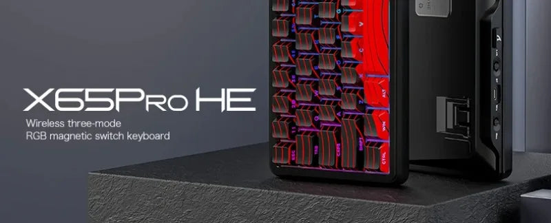 Attack Shark X65 PRO HE Magnetic Switch Keyboards 8K RT0.001mm Side Engraving Bluetooth Wireless Gaming Keyboards Windows Mac PC