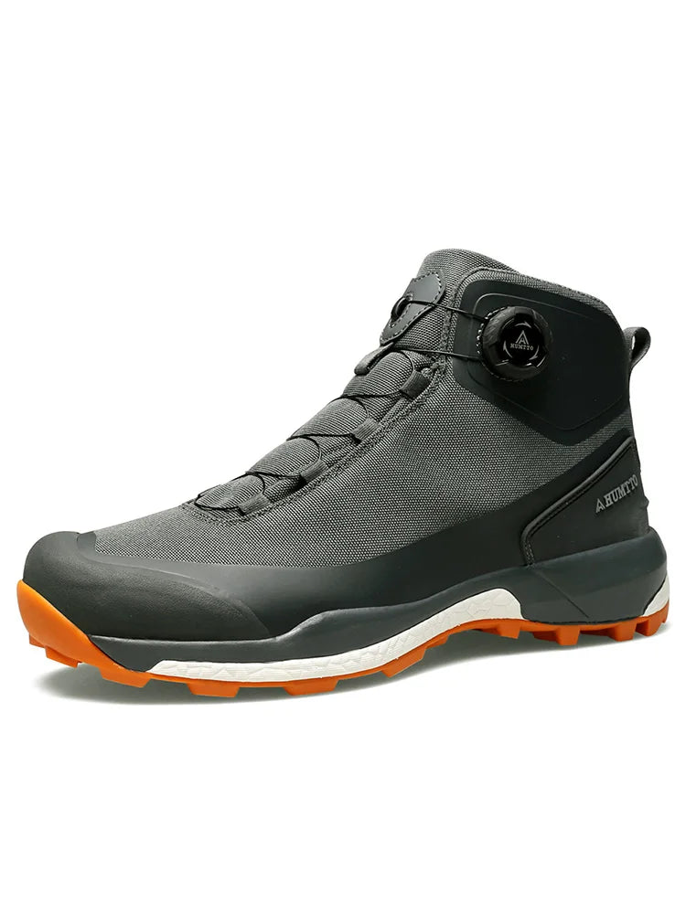 HUMTTO Hiking Shoes Men's Winter High-Top Warm Non-slip Hunting Shoes Women Outdoor Sports Cushioning Snow Boots Tactical Boots