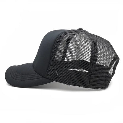 SpongeBobs Baseball Cap Kids Adult Summer Outdoor Sports Sun Hat Child Cute Letter A-Z Sunbonnet Breathable Mesh Headgear Gift