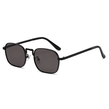 Ochelari de soare metalici, pătrați și ovali, la modă, retro, pentru bărbați și femei, personalizați, rezistenți la raze UV, ochelari de vedere de lux, design UV400