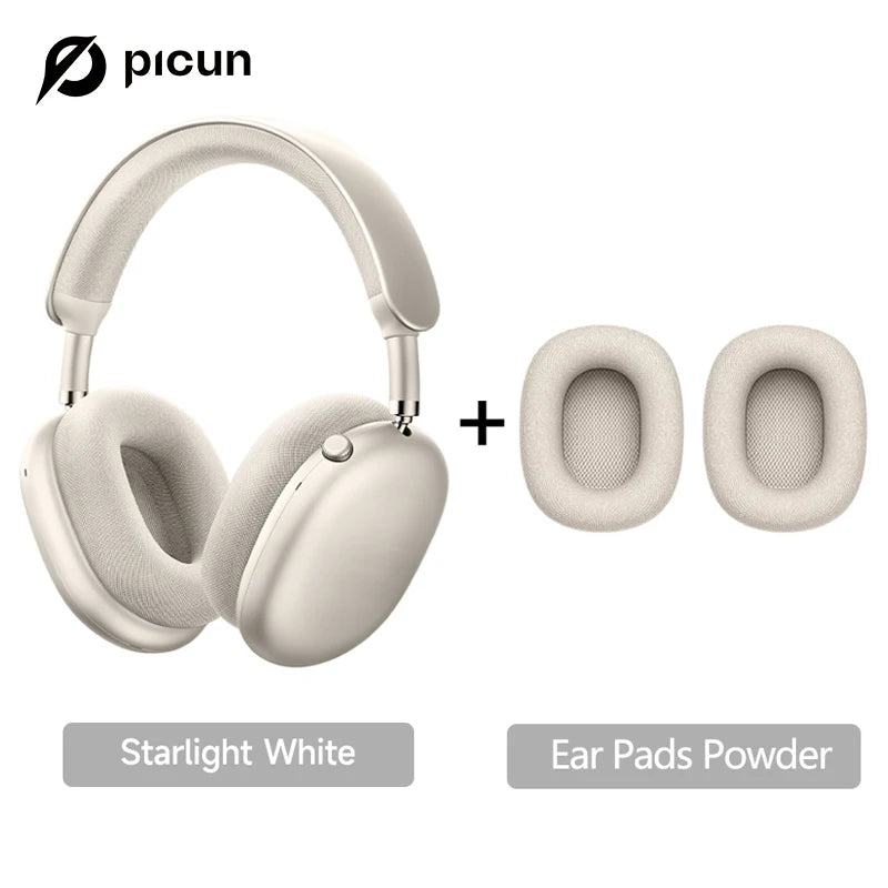 Picun F8MAX ANC kabelloser Kopfhörer, 59dB hybrides aktives Noise Cancelling, Spatial-Audio-Ohrhörer, Bluetooth 6.0, Over-Ear-Headset, 180H