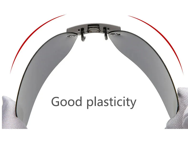 BOYSEEN Ochelari de soare polarizați cu clemă, lentile pentru vizibilitate zi și noapte la volan, unisex, sport, pescuit, ochelari pentru miopie, bărbați, femei, călătorii, activități în aer liber