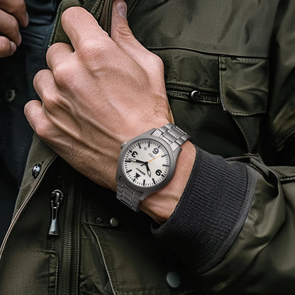 BERNY Full Titanium Automatic Watch for Men Sapphire AR Coated 10Bar Supper Luminous Men Wristwatch Sports Aviation Men Watches