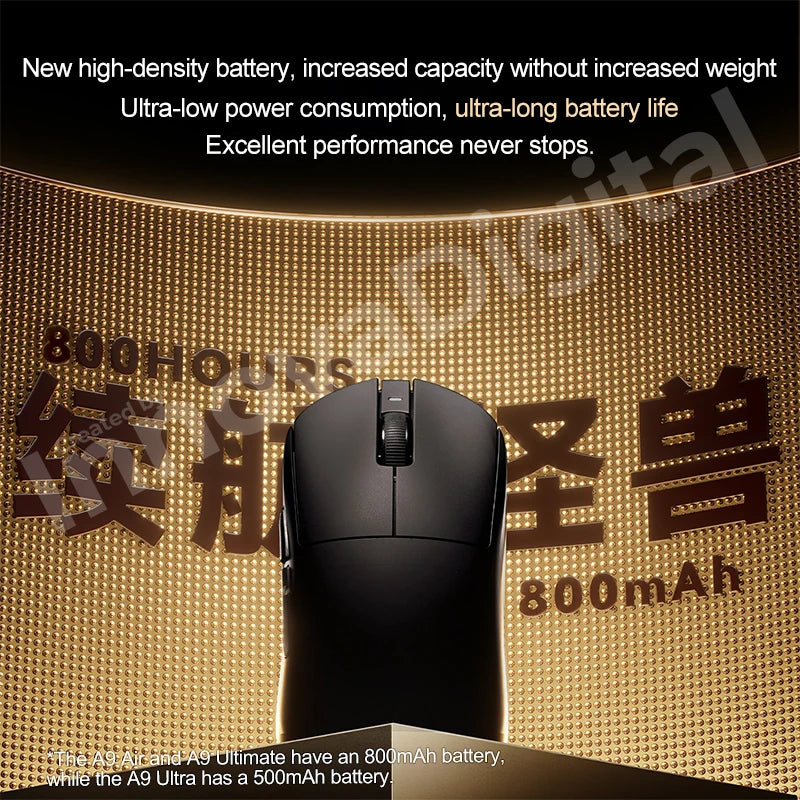 ATK Dragonfly A9 Ultimate kabellose Gaming-Maus A9 Air PAW3950 ultraleichte ergonomische E-Sports-Gamer-FPS-Maus CSGO A9 Ultra