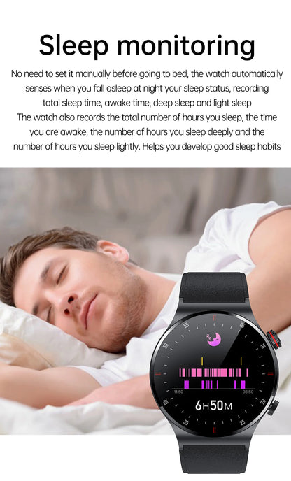 Luxury QW33 Smart Watches Men NFC Wireless Call Fitness Waterproof Sports Wrist Intelligent Smartwatches for Women Android 2026