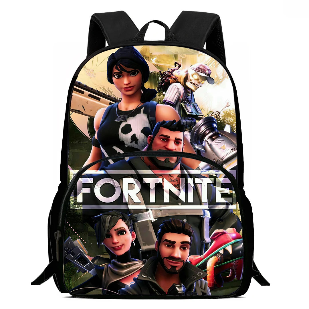 Kids  School Backpack with Front Pocket,  Light Weight Cartoon Fortnite Children Backpack For Age 6-9 , Bags For Boys Girls