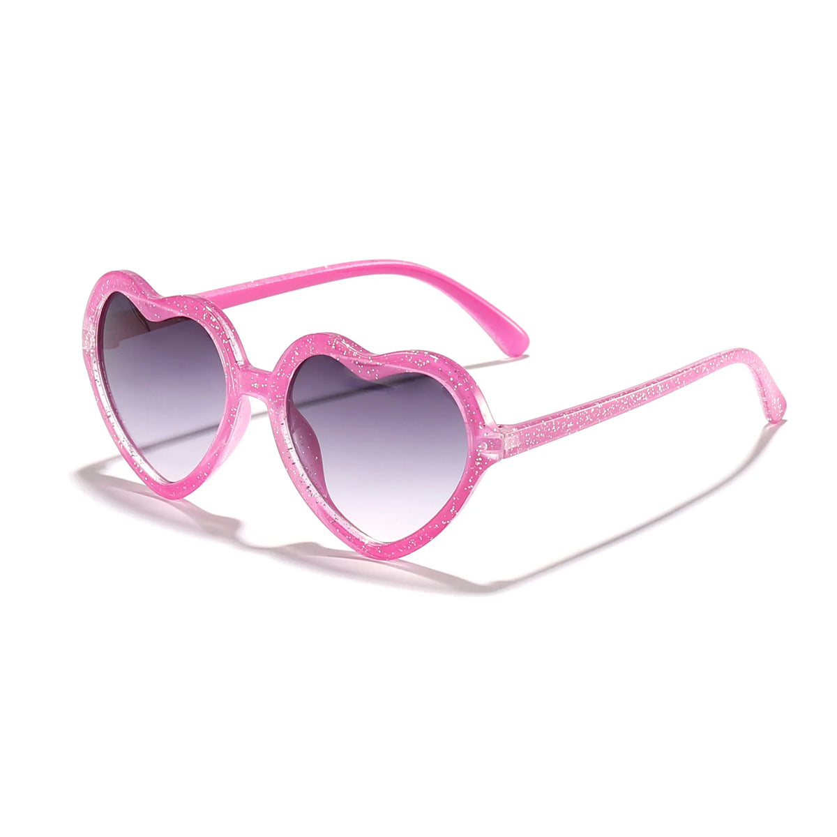 Ochelari de soare eleganți pentru copii, roz trandafiriu, cu inimioare, protecție UV400, ramă reglabilă, pentru băieți, fete, bebeluși și copii mici de 0-12 ani