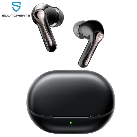 SOUNDPEATS Air5 Pro Wireless Earbuds Bluetooth 5.4 with 55dB Adaptive ANC, Hi-Res LDAC, aptX Lossless Audio & 6 AI ENC Microphones