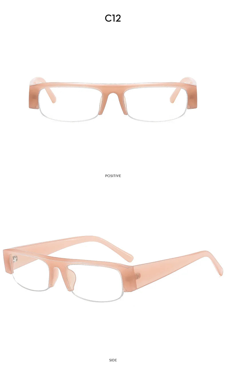 ochelari de soare vintage, mici, dreptunghiulari, cu jumătate de ramă, negri, cu lentile în degrade leopard, pentru femei, ochelari de soare la modă pentru condus