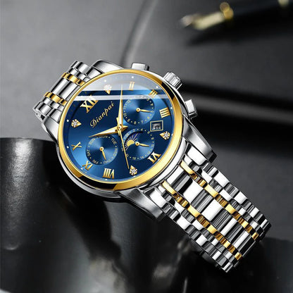 Dianpai automatisch mechanisch herenhorloge – Luxe model, waterdicht, multifunctioneel, voorzien van een lichtgevend display en een trendy ontwerp.