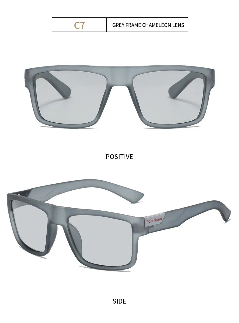 2022 Luxury Polarized Sunglasses Men Women Fashion Square Male Sun Glasses Vintage Driving Fishing Eyeglasses Sport Shades UV400