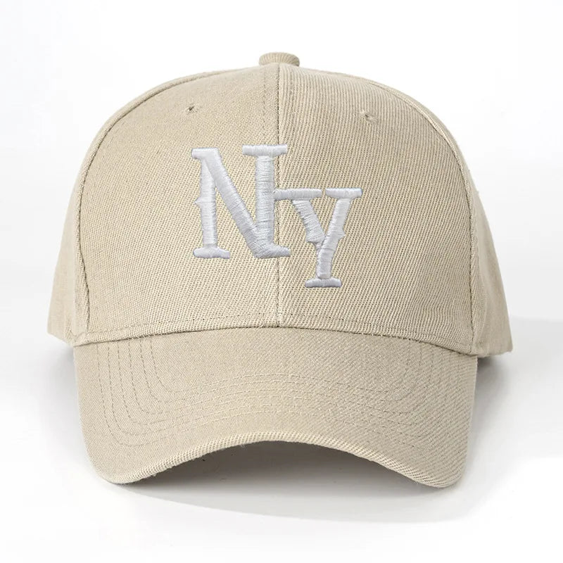 Embroidery NY letters NEW YORK Baseball Cap for Men Soft top Cotton sun hats Women Snapback sunbonnet Adult trucker caps ﻿