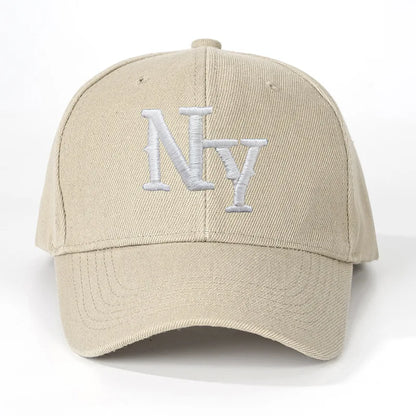 Embroidery NY letters NEW YORK Baseball Cap for Men Soft top Cotton sun hats Women Snapback sunbonnet Adult trucker caps ﻿