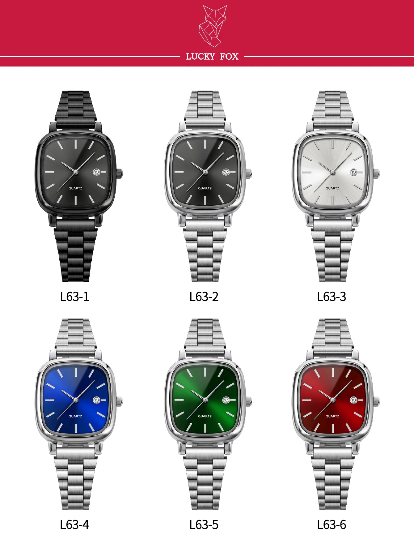 Elegant and fashionable women's watch brand, luxury quartz watch, stainless steel calendar face, couple's women's style