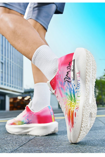 2026 New Eagle Pattern Running Shoes Carbon Plate Marathon Sports Shoes Ultra-Light Breathable Cushioning Training Running Shoes