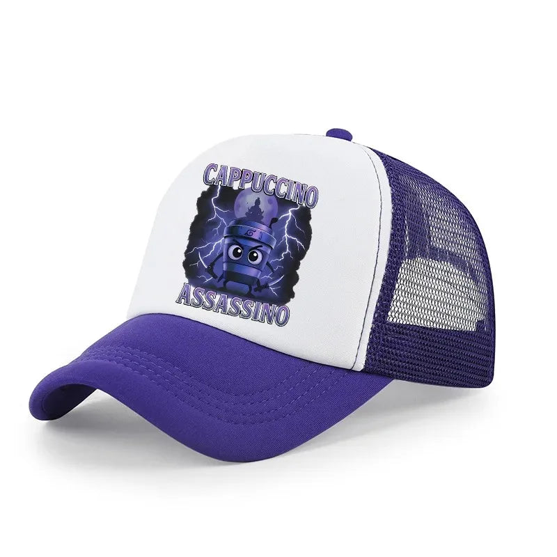 Italian Brainrot Baseball Caps Funny Anime Print Tung Tungtung Sahur Hats Summer Adjustable Fmaliy Headdress Cap Birthday Gifts