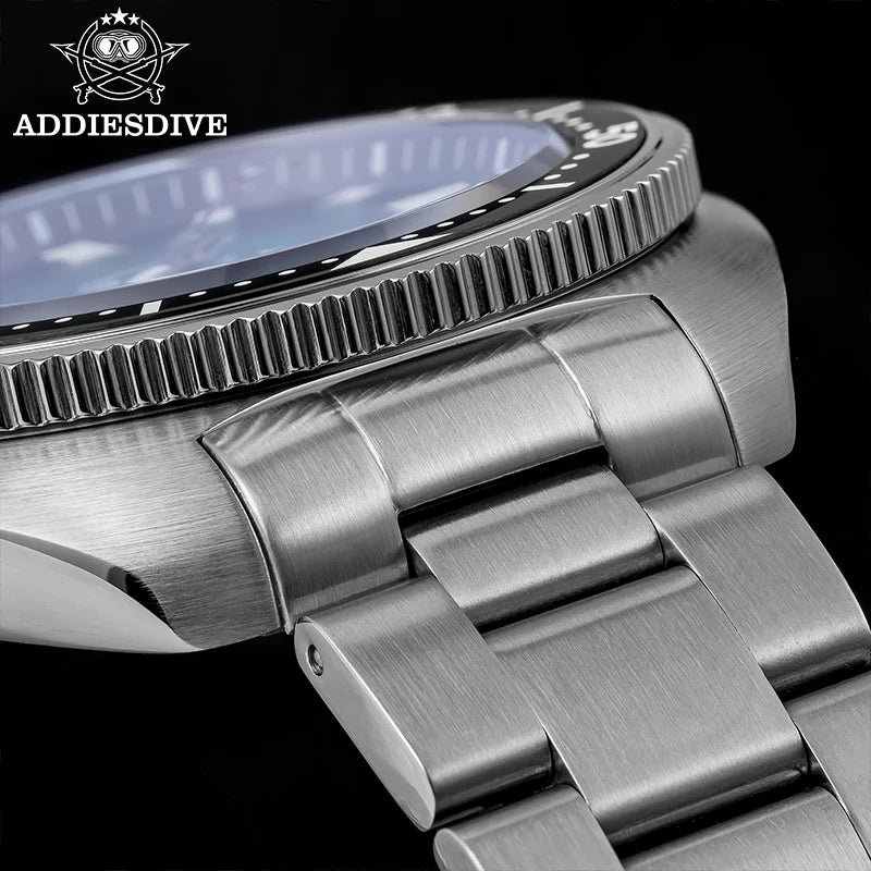 ADDIESDIVE Men's Luxury Watch 20Bar Waterproof  Display AD2511 Sapphire Glass Reloj Hombre BGW9 Super Luminous Quartz Watches