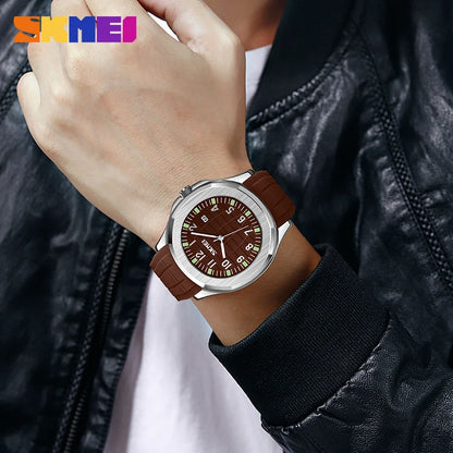 Skmei 9286 Top Brand Luxury Date Sports Silicone Watches Clock For Men Male Relogio Masculino Quartz Movement Wristwatches