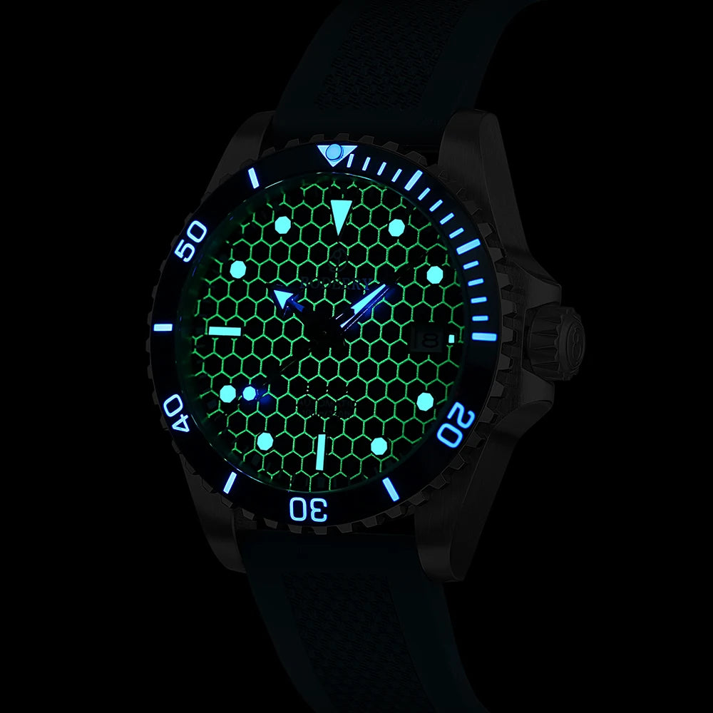 Boderry Bronze Watch Seaturtle Titanium Diver Luxury Wristwatch Automatic Mechanical Wristwatch Sport 200M Waterproof Luminous