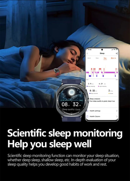 2026 New Health Track Smartwatch Air Pump Airbag True Blood Pressure Health Measure Smart Watch for Men and Women Blood Oxygen BT Call