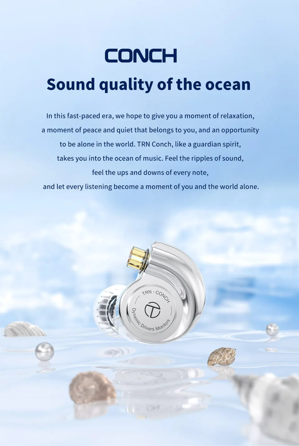TRN Conch Lucky Bag In-Ear-Monitore – kabelgebundene DLC Diamond Dynamic HiFi-Ohrhörer mit Tuning-Düsenfiltern für Xiaomi