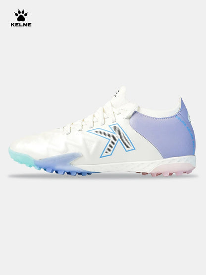 Kelme Men Training Tf Broken Nails Soccer Shoes Artificial Grass Anti-slippery Youth Football Shoes Calfskin Competition Shoes