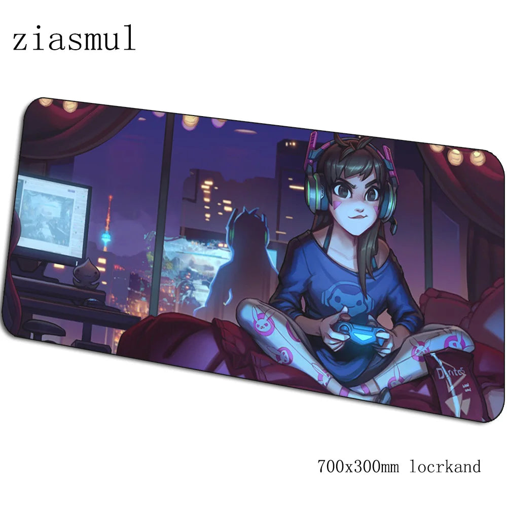 DVA-pelihiirimatto 70x30cm XL, gaming-hiirimatto PC:lle ja kannettavalle, suloinen pöytämatto pelaamiseen, joululahja pelaajalle, pelimatto, gamepad