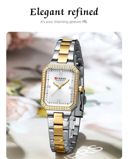 CURREN Elegant Quartz Ladies Wristwatch Top Brand Original Watch For Women Luxury Waterproof Luminous Watches