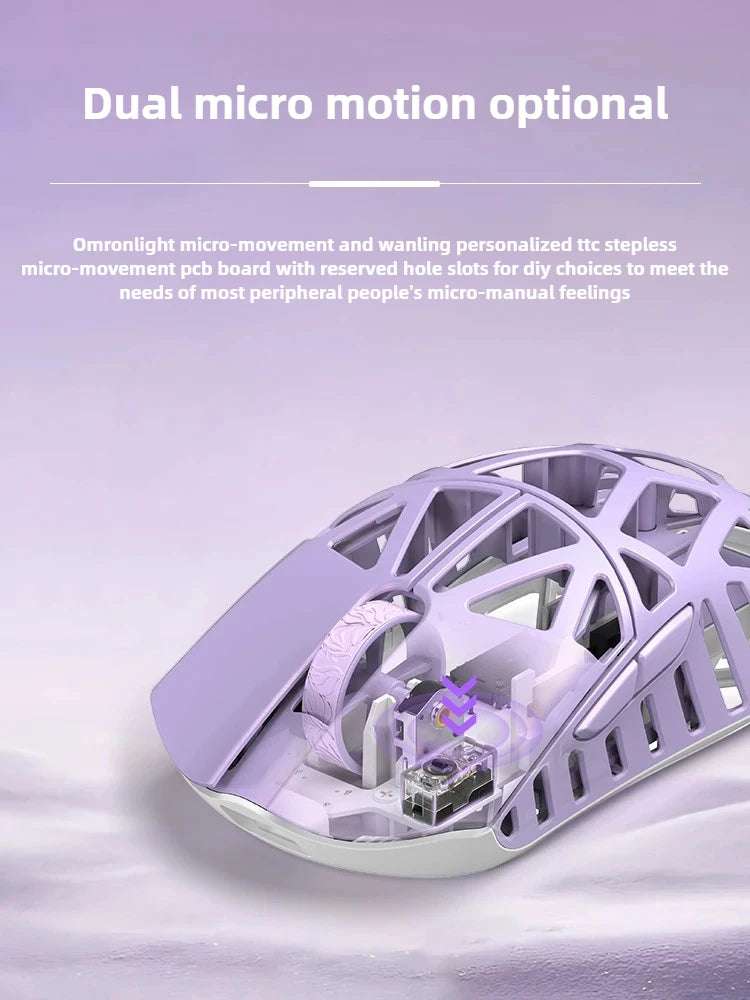 Wlmouse Mini Pro profesionalni miš, lagana legura magnezija, bežični gaming miš s tri načina rada, stopa odziva 8K, PAW3950, DPI30000