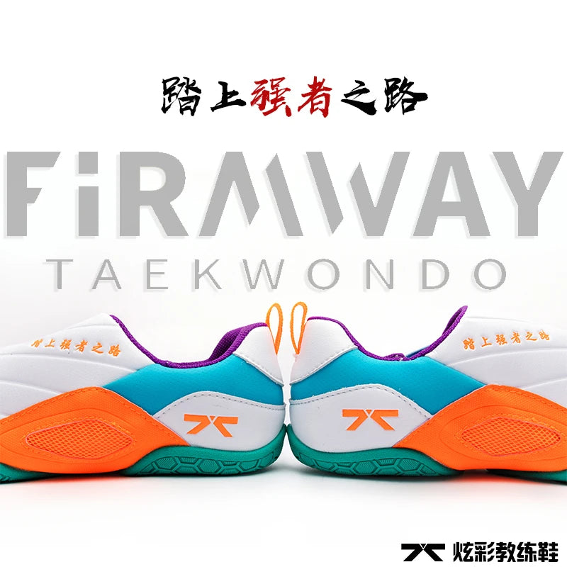 Firmway Professional Taekwondo Shoe for Unisex Soft Sole Kids Kung Fu Comfortable Men Women Tai Chi Karate Shoes White Sneakers