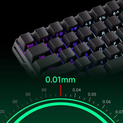 Akko MonsGeek FUN60 Ultra mechanische Gaming-Tastatur, magnetische Switches, 60 %, Rapid Trigger, 8K HE/TMR, Custom-Aluminium-Tastatur für Gamer