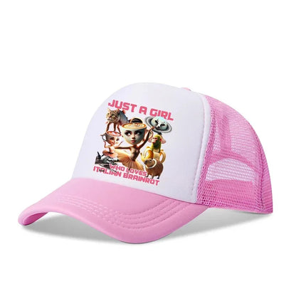 Italian Brainrot Baseball Caps Funny Anime Print Tung Tungtung Sahur Hats Summer Adjustable Fmaliy Headdress Cap Birthday Gifts