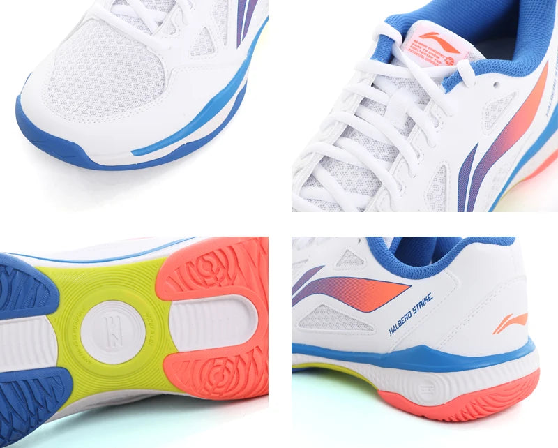 Li-Ning Unisex HALBERD STRIKE Badminton Shoes Breathable Comfortable Li-Ning Men Women Training Sneakers AYTV021